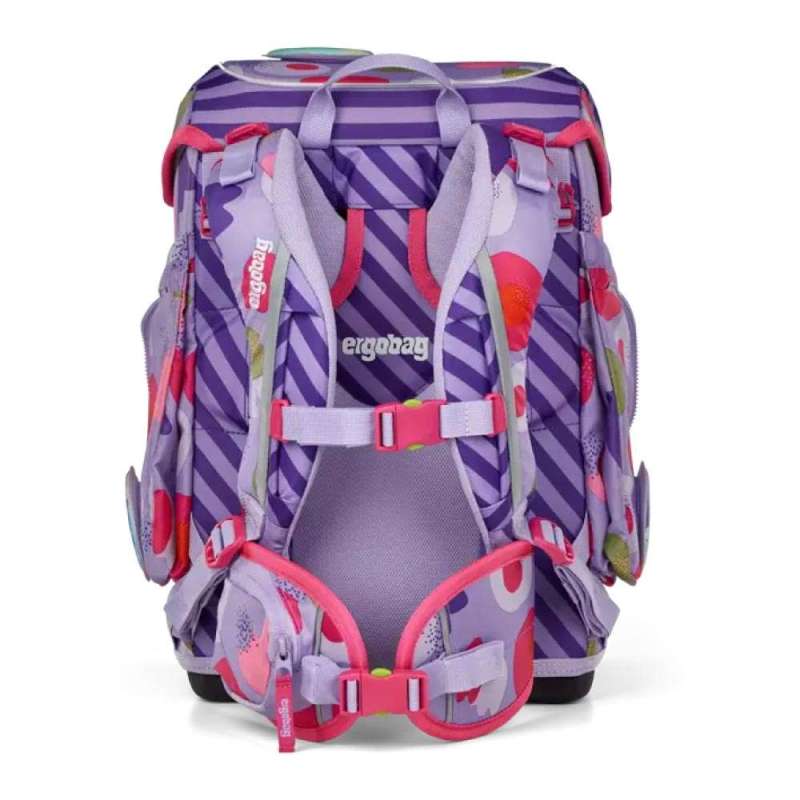 ERGOBAG Schulranzen Set 5 tlg CUBO - BlütenzauBär Rückansicht