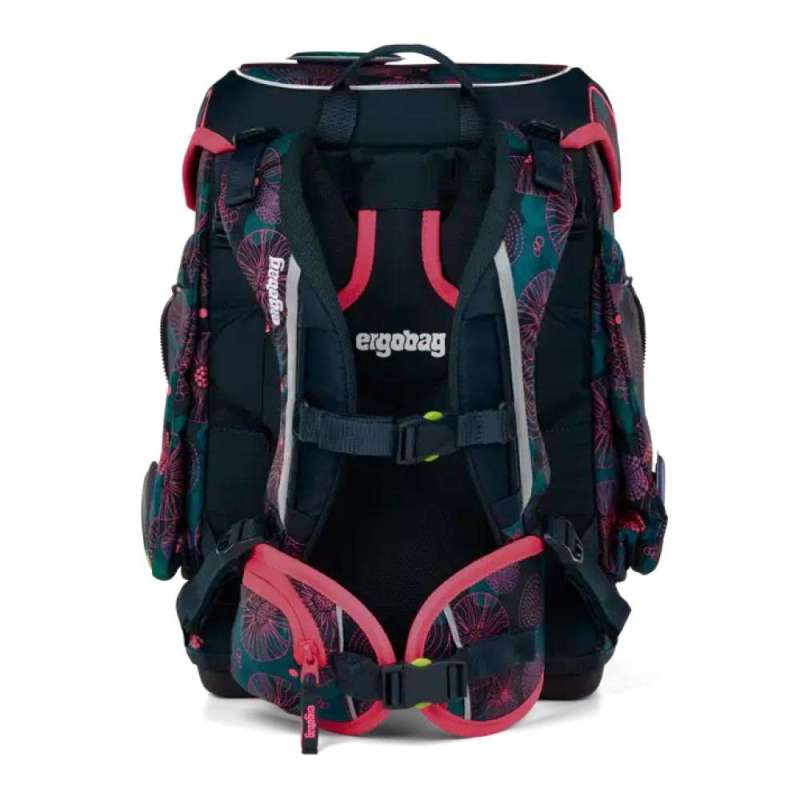 ERGOBAG Schulranzen Set 5 tlg CUBO - KorallBär Rückansicht