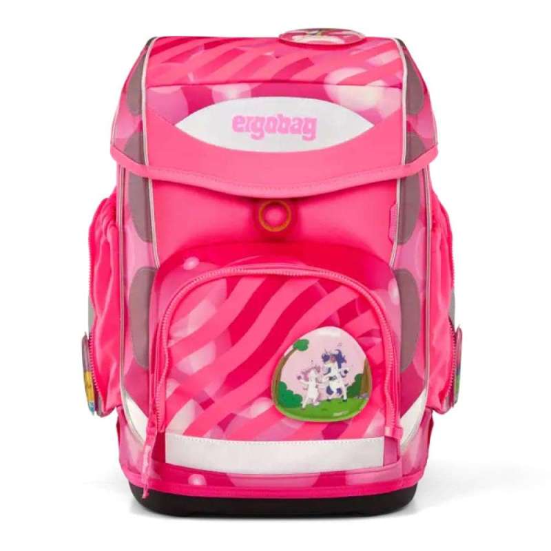 ERGOBAG Schulranzen Set 5 tlg CUBO - KuntBärbuntes Einhorn reflektierend