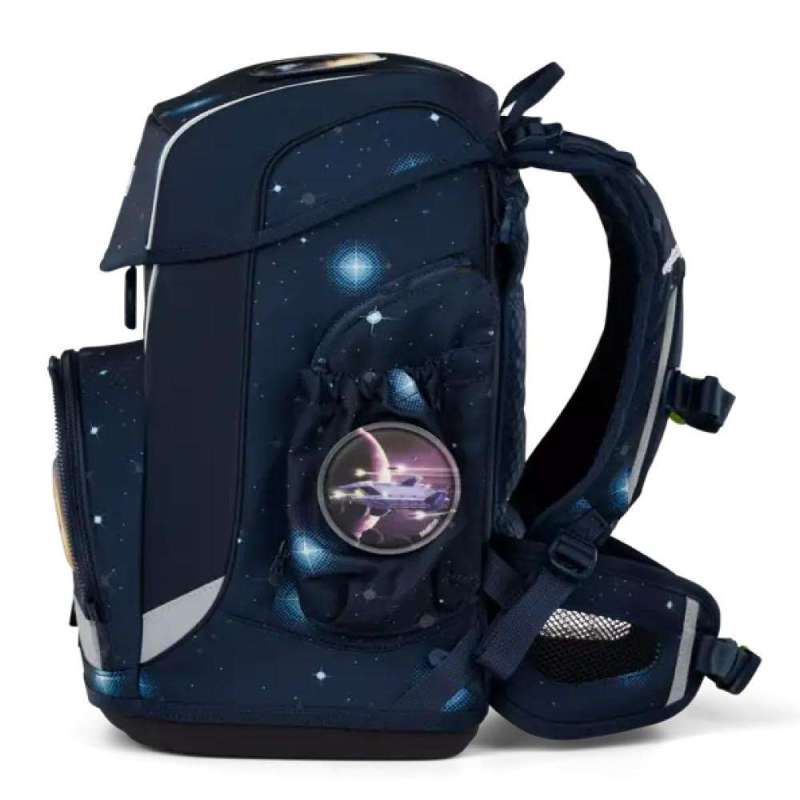 ERGOBAG Schulranzen Set 6 tlg CUBO LIGHT - KoBärnikus linke Seite