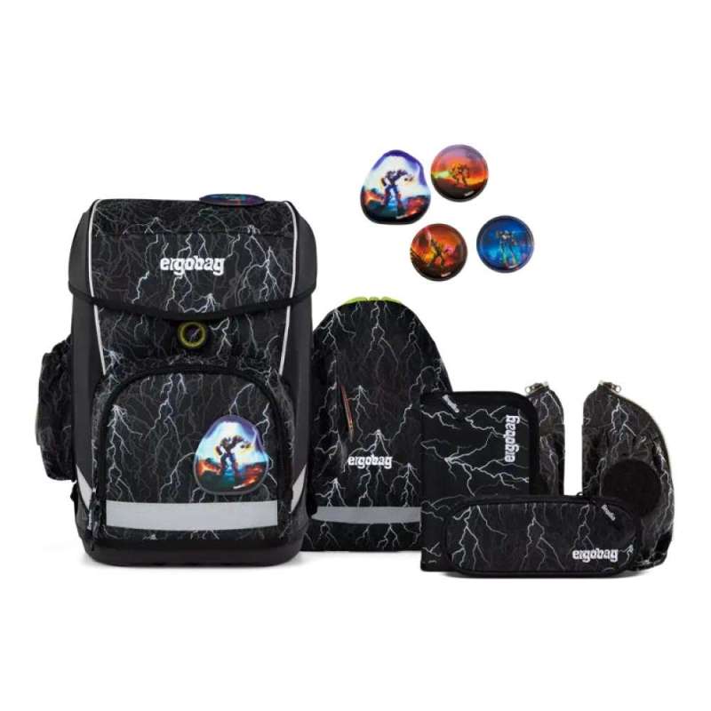 ERGOBAG Schulranzen Set 6 tlg CUBO LIGHT - Super ReflektBär