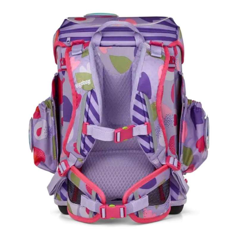 ERGOBAG Schulranzen Set 6 tlg CUBO LIGHT - BlütenzauBär Rückansicht