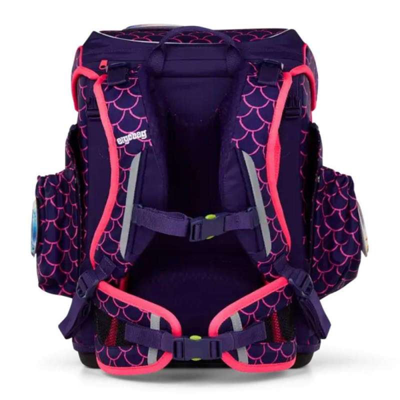 ERGOBAG Schulranzen Set 6 tlg CUBO LIGHT - PerlentauchBär Rückansicht