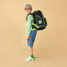 ERGOBAG Schulrucksack Set 6 tlg - CyBär Race Kind mit Schulranzen Rückansicht