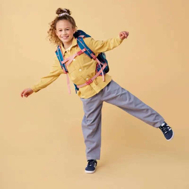 ERGOBAG Schulrucksack Set 6 tlg MAXI - VoltiBär Kind mit Schulranzen Front