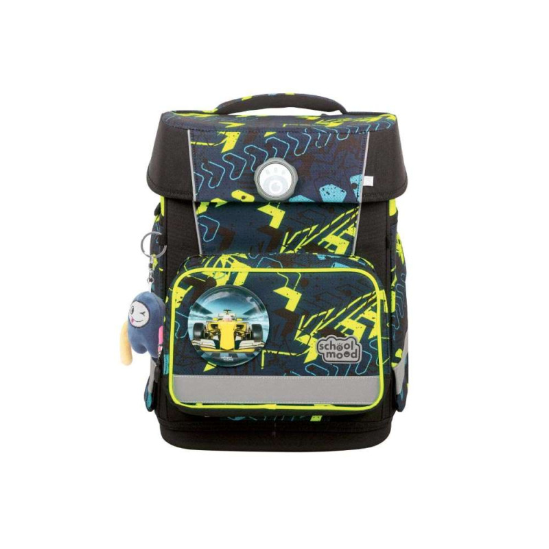 SCHOOL MOOD Schulranzen Set 7 tlg CHAMPION MAXX - Elias Rennwagen Front