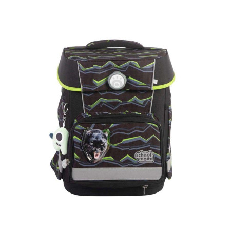 SCHOOL MOOD Schulranzen Set 7 tlg CHAMPION MAXX - Finn Raubkatze Front