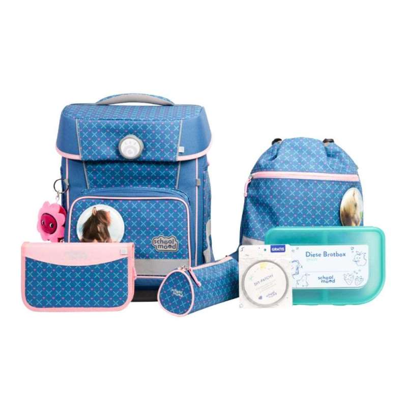 SCHOOL MOOD Schulranzen Set 7 tlg CHAMPION MAXX - Mila Pferd