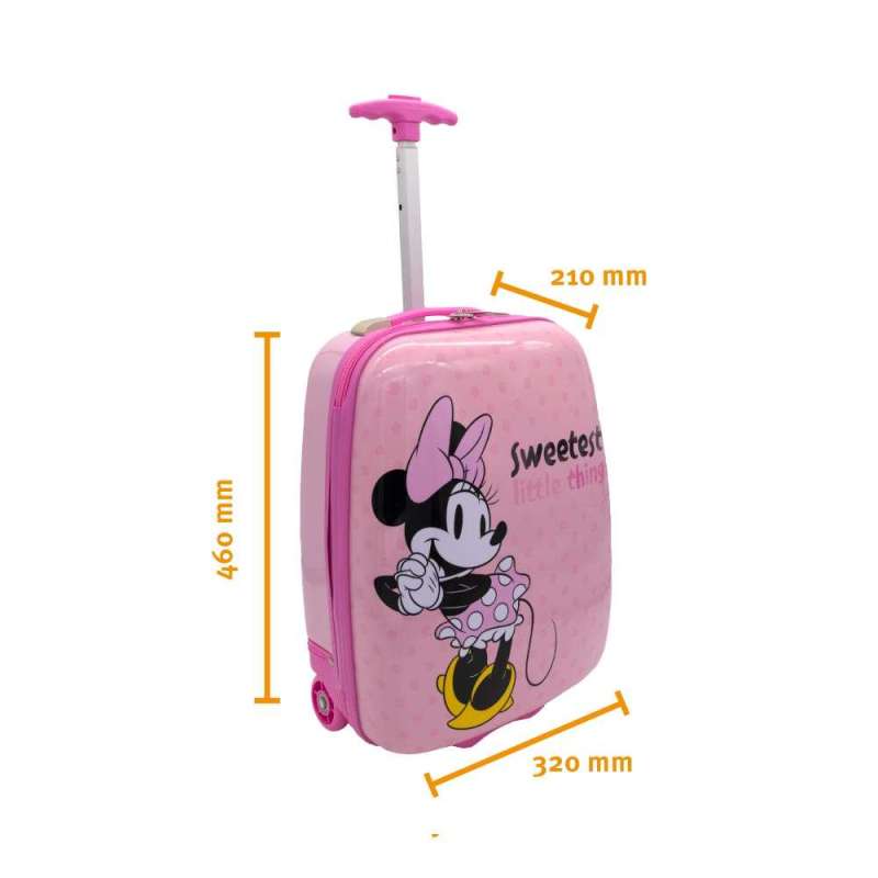 SCOOLI Kinderkoffer Trolley 16' - Minnie Mouse Maßangabe