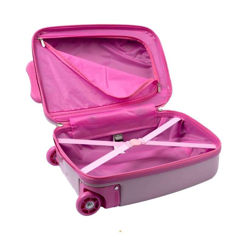 SCOOLI Kinderkoffer Trolley 16' - Minnie Mouse geöffnet leer