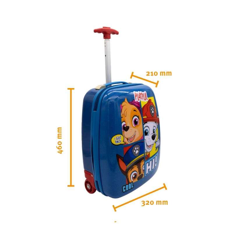 SCOOLI Kinderkoffer Trolley 16' - Paw Patrol Maßangaben