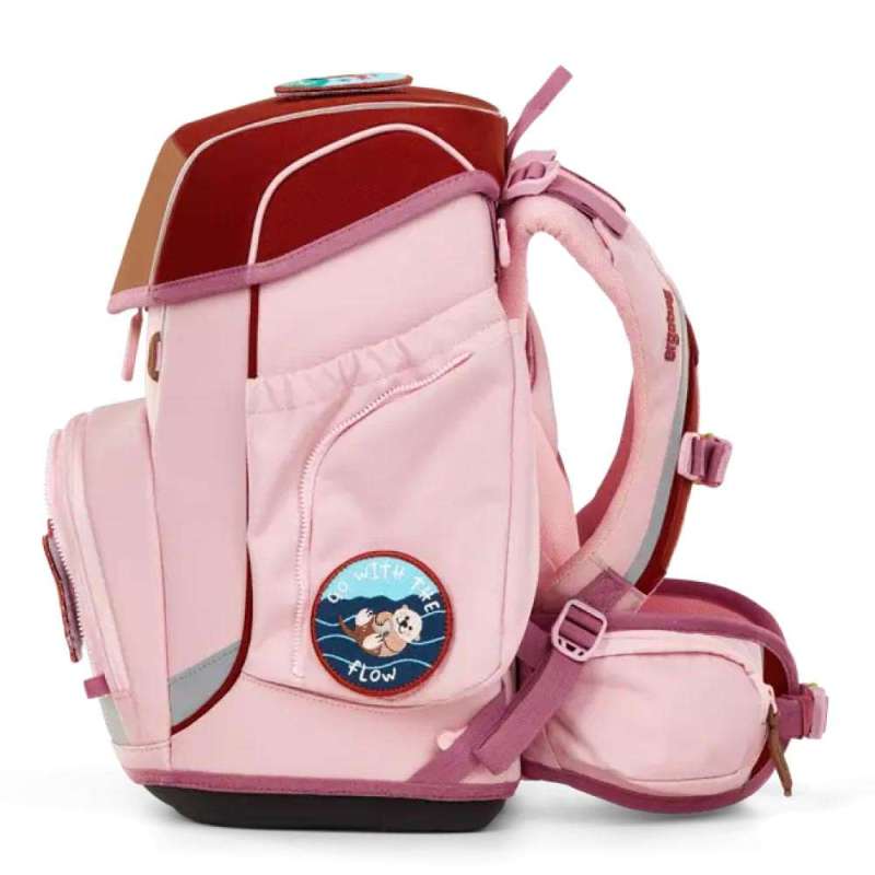 ERGOBAG Schulranzen Set 5 tlg CUBO - PfadfindBär linke Seite