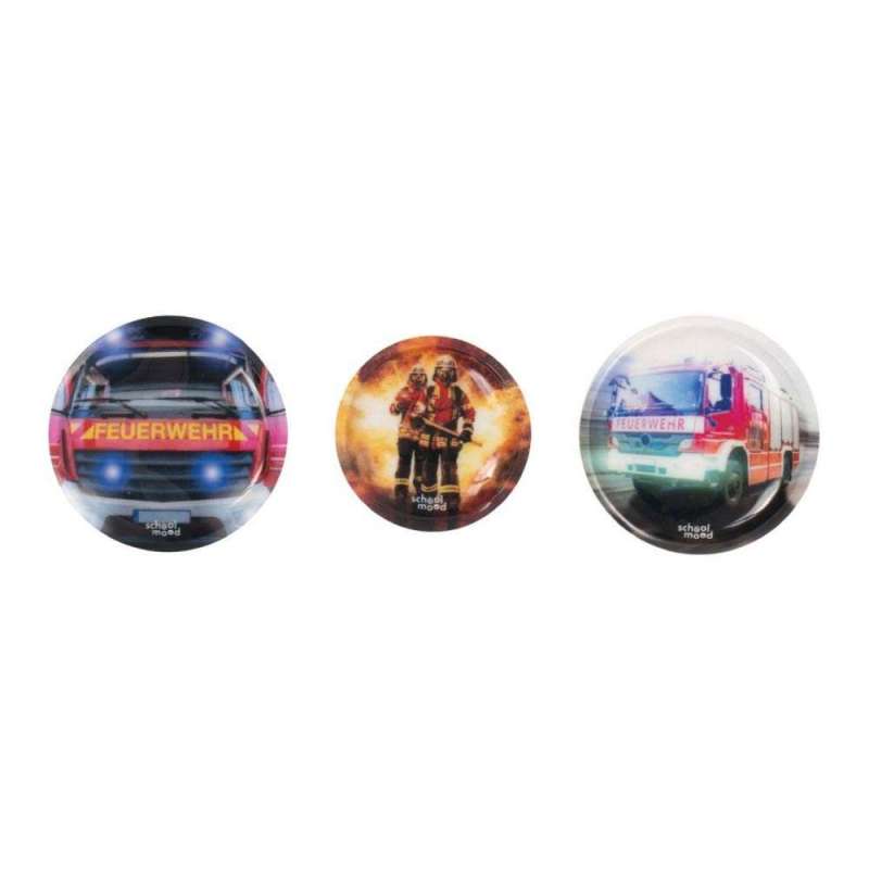 SCHOOL MOOD Patchy 3er-Set - Feuerwehr