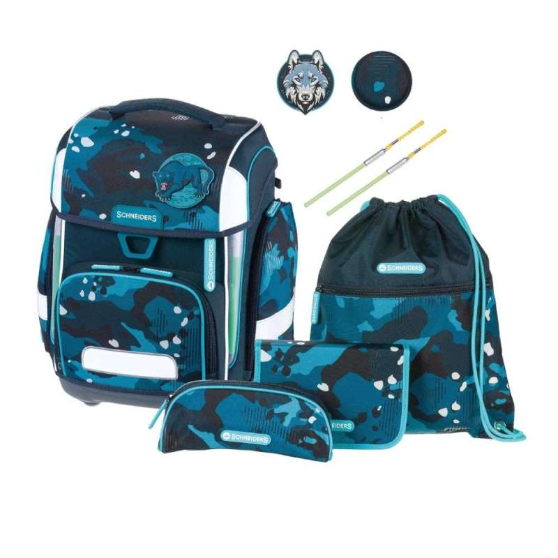 SCHNEIDERS Schulranzen 9 tlg Set ERGOLITE - Jungle