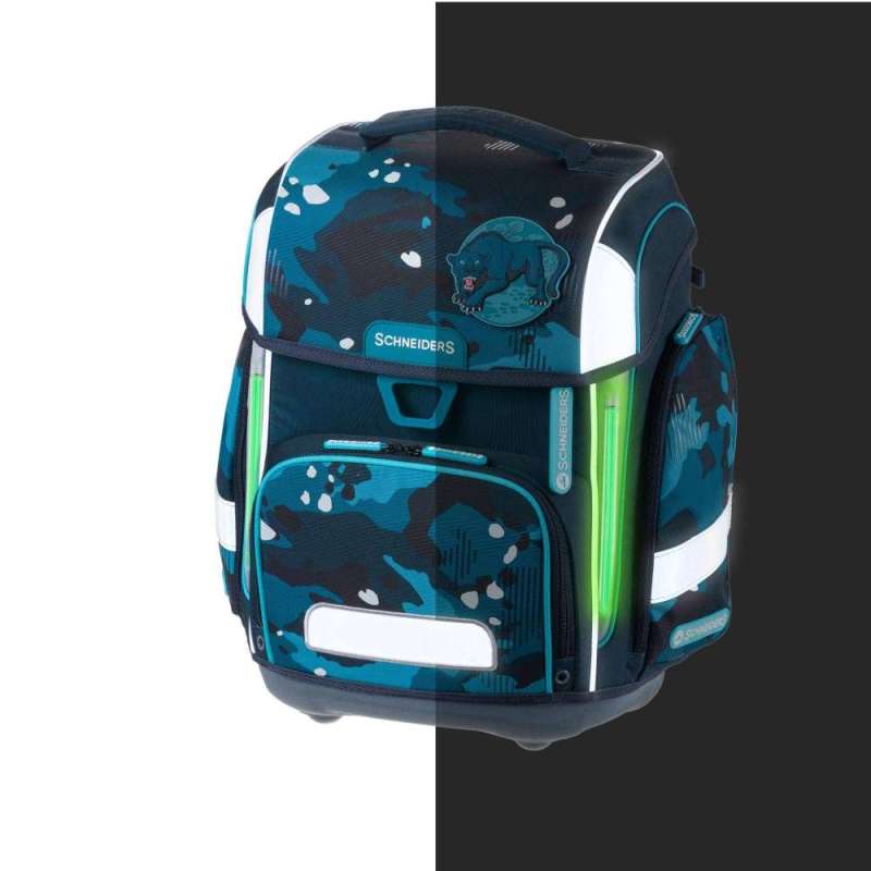 SCHNEIDERS Schulranzen 9 tlg Set ERGOLITE - Jungle reflektierend