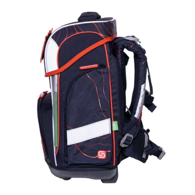 SCHNEIDERS Schulranzen 9 tlg Set ERGOLITE - Ninja linke Seite