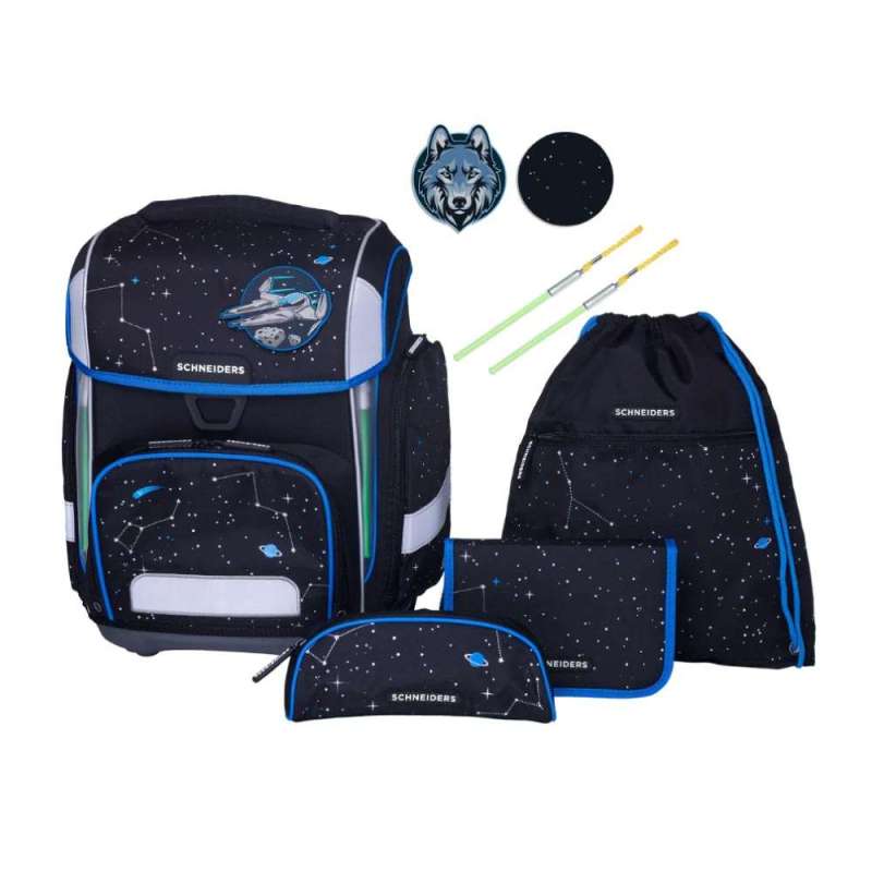 SCHNEIDERS Schulranzen 9 tlg Set ERGOLITE - Space Quest