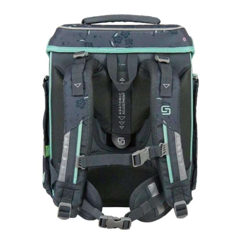 SCHNEIDERS Schulranzen 9 tlg Set ERGOLITE - Mint Meadow Rückansicht