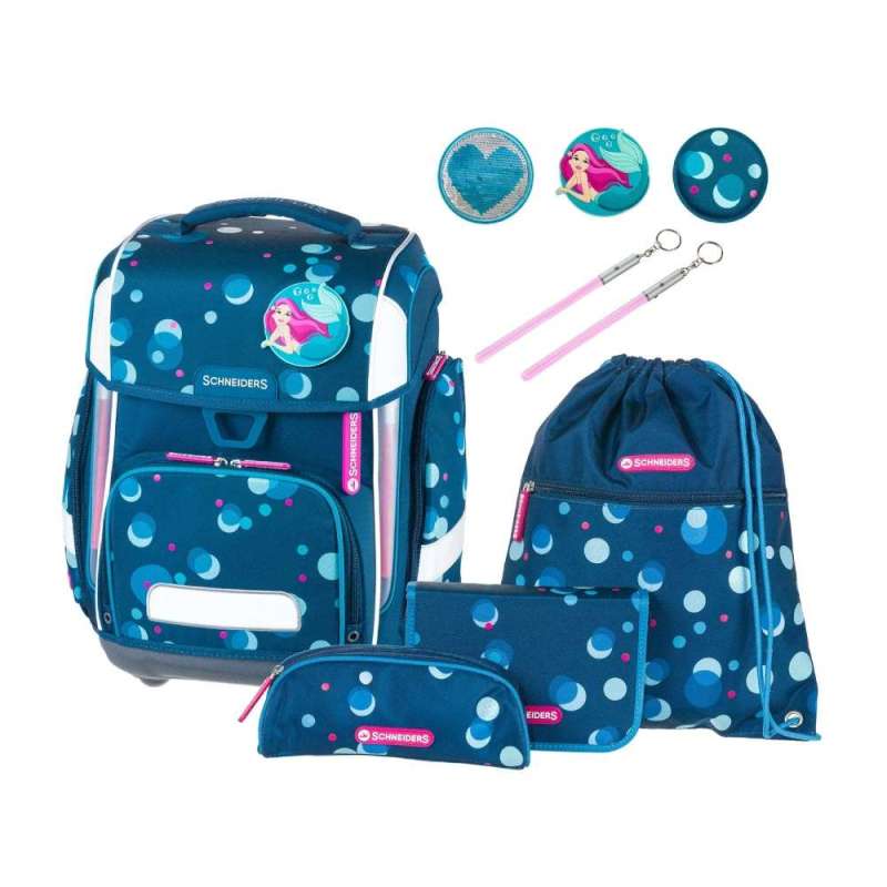 SCHNEIDERS Schulranzen 9 tlg Set ERGOLITE - Polkadot