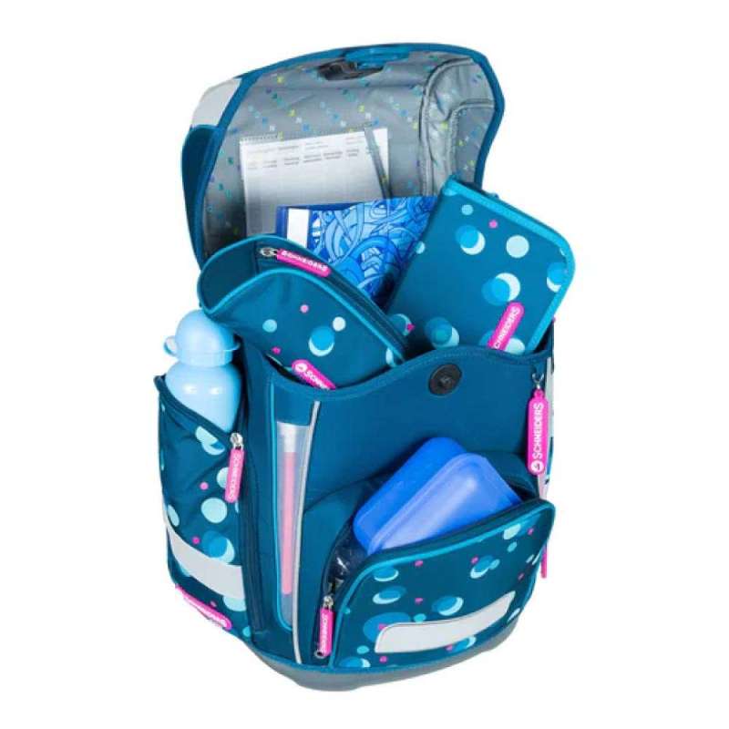 SCHNEIDERS Schulranzen 9 tlg Set ERGOLITE - Polkadot offen