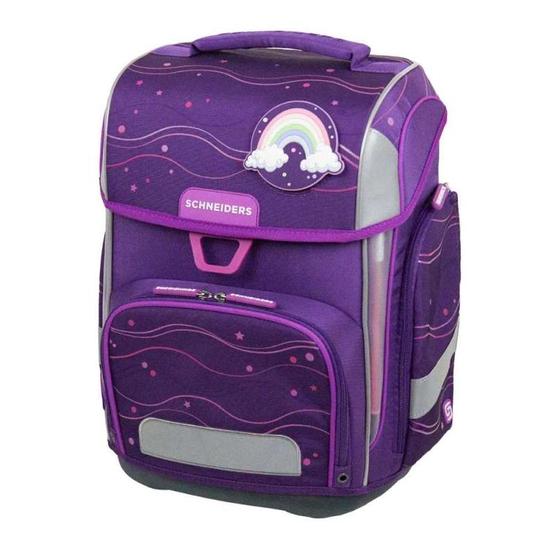 SCHNEIDERS Schulranzen 9 tlg Set ERGOLITE - Purple Dream seitliche Front
