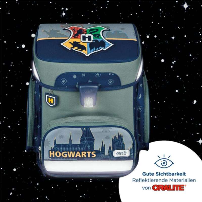 SCOOLI Schulranzen Set EasyFit 5 tlg - Harry Potter reflektierend