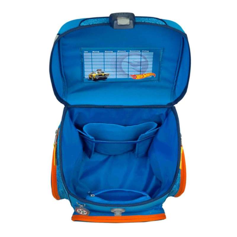 SCOOLI Schulranzen Set EasyFit 5 tlg - Hot Wheels Front offen