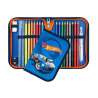 SCOOLI Schulranzen Set EasyFit 5 tlg - Hot Wheels Schüleretui offen & geschlossen