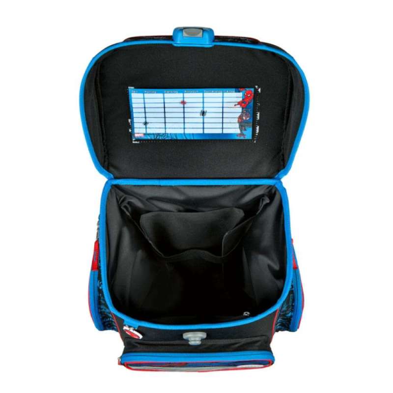 SCOOLI Schulranzen Set EasyFit 5 tlg - Spider Man offen oben