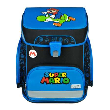 SCOOLI Schulranzen Set EasyFit 5 tlg - Super Mario Front