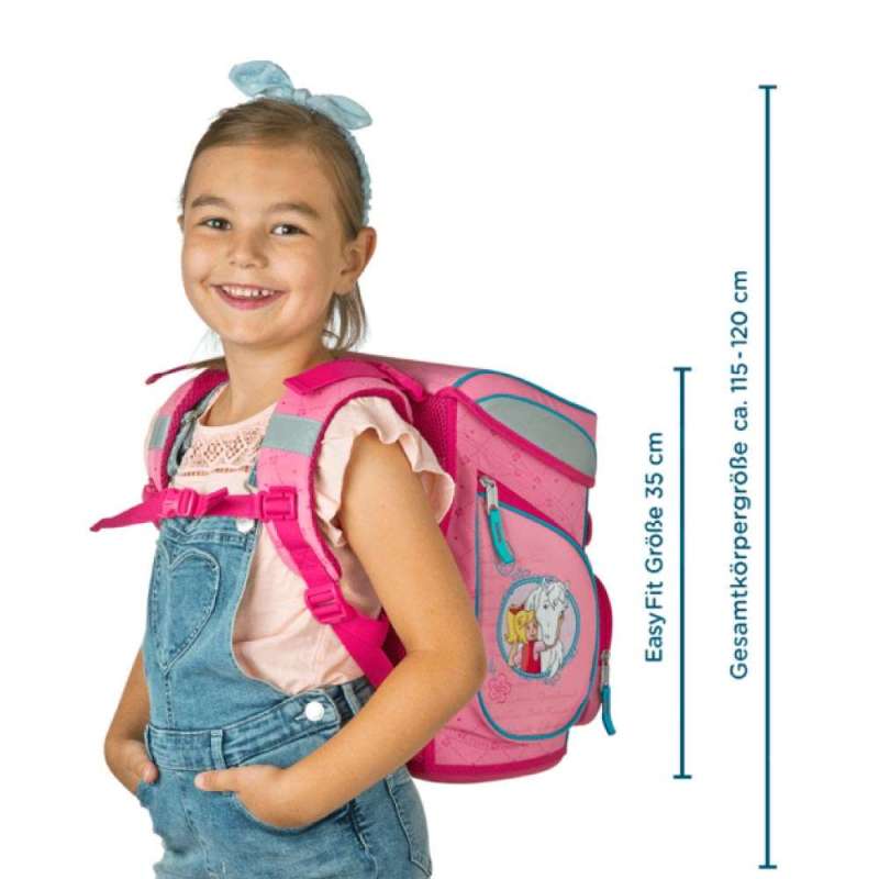 SCOOLI Schulranzen Set EasyFit 5 tlg - Bibi & Tina Maßangaben