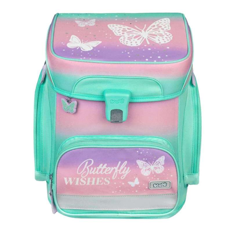SCOOLI Schulranzen Set EasyFit 5 tlg - Butterfly Wishes Front