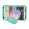 SCOOLI Schulranzen Set EasyFit 5 tlg - Butterfly Wishes Schüleretui offen & geschlossen