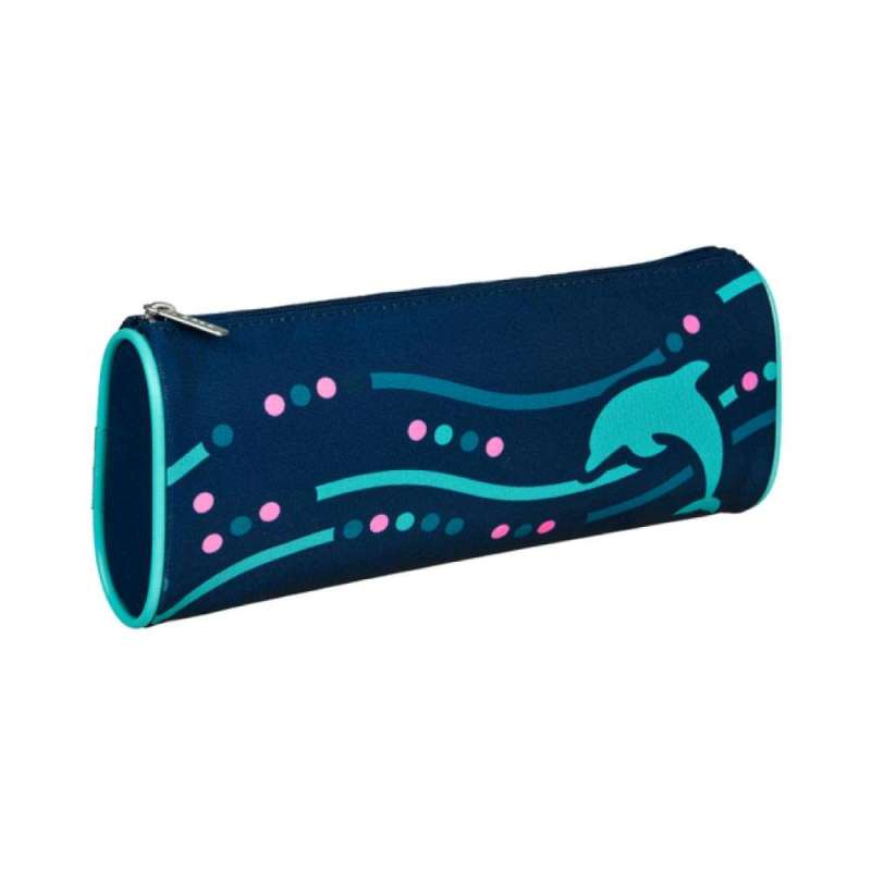 SCOOLI Schulranzen Set EasyFit 5 tlg - Dotty Dolphin Federmäppchen