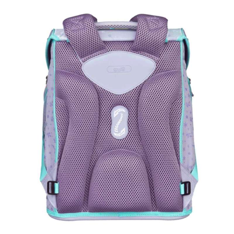 SCOOLI Schulranzen Set EasyFit 5 tlg - Frozen Rückansicht mit Tragegurte oben