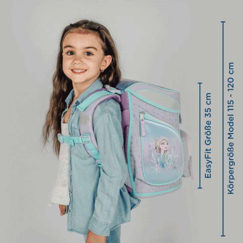 SCOOLI Schulranzen Set EasyFit 5 tlg - Frozen Maßangaben
