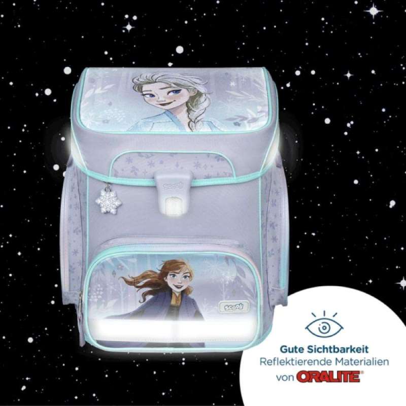 SCOOLI Schulranzen Set EasyFit 5 tlg - Frozen reflektierend