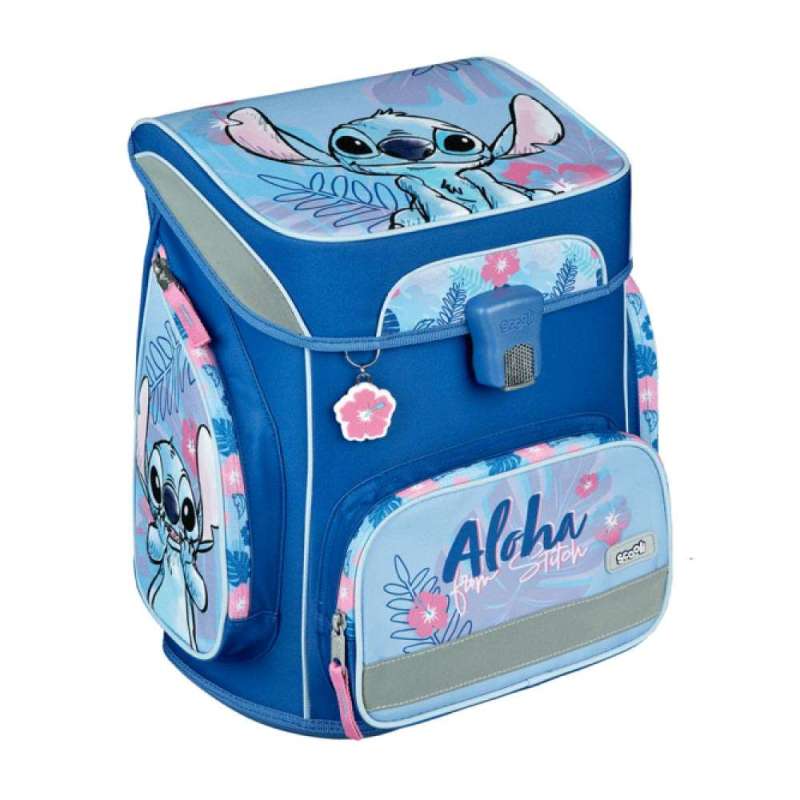 SCOOLI Schulranzen Set EasyFit 5 tlg - Lilo & Stitch seitliche Front