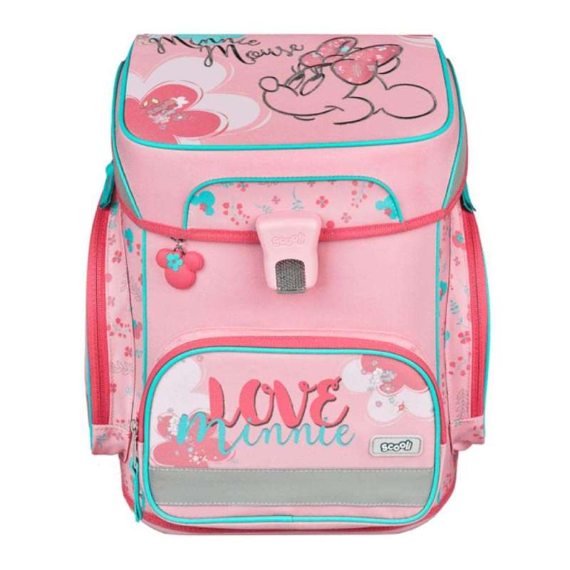 SCOOLI Schulranzen Set EasyFit 5 tlg - Minnie Mouse Front