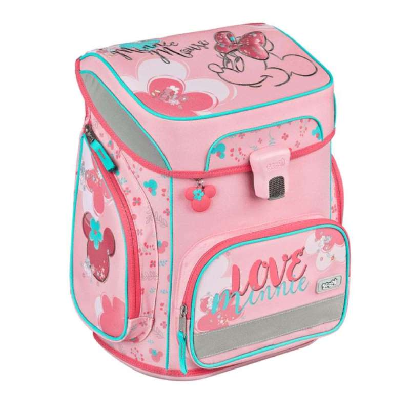 SCOOLI Schulranzen Set EasyFit 5 tlg - Minnie Mouse seitliche Front