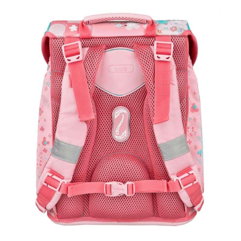 SCOOLI Schulranzen Set EasyFit 5 tlg - Minnie Mouse Rückansicht