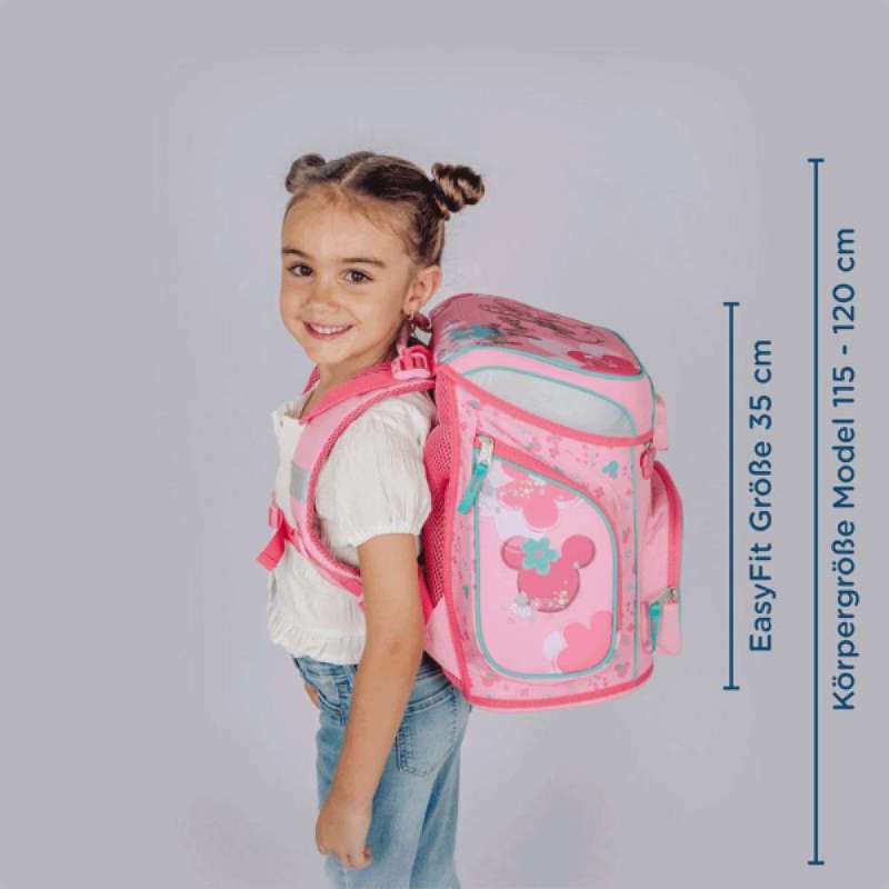 SCOOLI Schulranzen Set EasyFit 5 tlg - Minnie Mouse Maßangaben