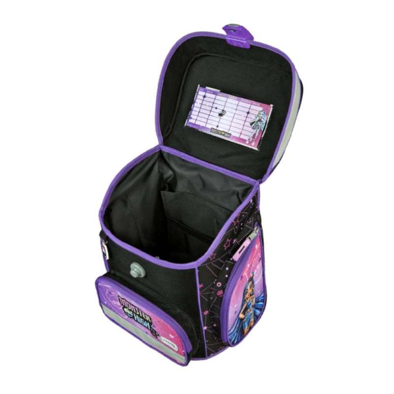 SCOOLI Schulranzen Set EasyFit 5 tlg - Monster High seitlich offen
