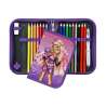 SCOOLI Schulranzen Set EasyFit 5 tlg - Monster High Schüleretui offen & geschlossen