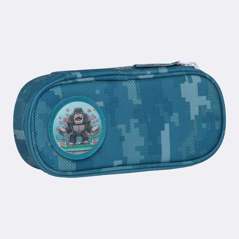 BECKMANN Schulranzen Set AIR PLUS 6 tlg - Jungle Game Federmäppchen