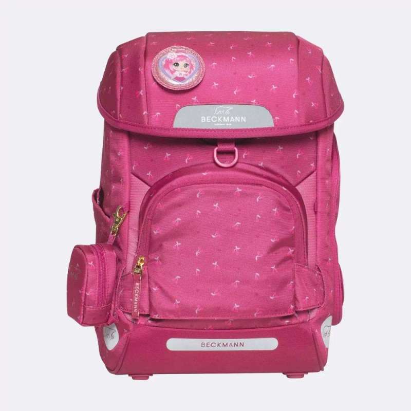 BECKMANN Schulranzen Set AIR PLUS 6 tlg - Cherry ohne Motiv