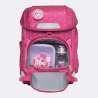 BECKMANN Schulranzen Set AIR PLUS 6 tlg - Cherry Fronttasche offen