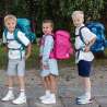 BECKMANN Schulranzen Set AIR PLUS 6 tlg - Cherry Schüleretui Kinder mit Schulranzen seitlich