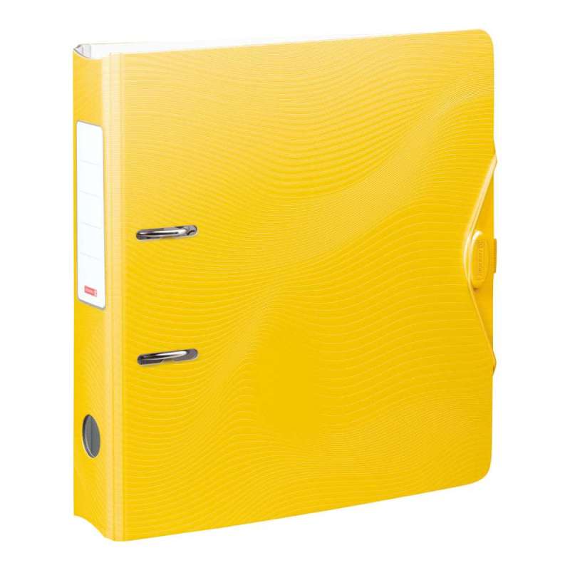 BRUNNEN WAVE Ordner 7cm breit gelb Vorderseite