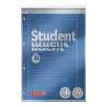 Collegeblock Premium Student Spirale oben | A4, Lineatur 27, 80 Blatt, blau - Front